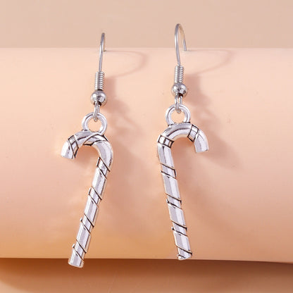 1 Pair Casual Streetwear Christmas Tree Snowflake Zinc Alloy Drop Earrings