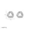 1 Pair Simple Style Triangle Plating Copper 18K Gold Plated Ear Studs