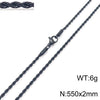 Hip-Hop Solid Color Titanium Steel Plating Men'S Necklace