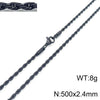 Hip-Hop Solid Color Titanium Steel Plating Men'S Necklace