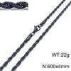 Hip-Hop Solid Color Titanium Steel Plating Men'S Necklace