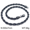 Hip-Hop Solid Color Titanium Steel Plating Men'S Necklace