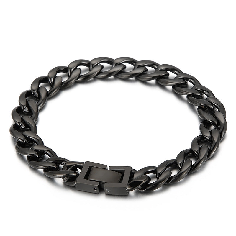 Punk Streetwear Geometric Titanium Steel Bracelets Necklace