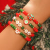 Cute Streetwear Letter Snowflake Soft Clay Christmas Women's Bracelets