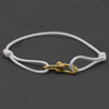 Simple Style Roman Style Geometric Color Block Stainless Steel Plating 18k Gold Plated Couple Bracelets