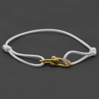 Simple Style Roman Style Geometric Color Block Stainless Steel Plating 18k Gold Plated Couple Bracelets