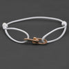 Simple Style Roman Style Geometric Color Block Stainless Steel Plating 18k Gold Plated Couple Bracelets