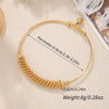 Simple Style Solid Color Copper Plating 18k Gold Plated Bangle