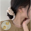 1 Pair Casual Retro Geometric Copper Plating Inlay Artificial Pearls Earrings