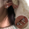 1 Pair Casual Retro Geometric Copper Plating Inlay Artificial Pearls Earrings