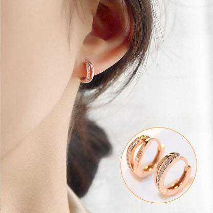 1 Pair Casual Retro Geometric Copper Plating Inlay Artificial Pearls Earrings