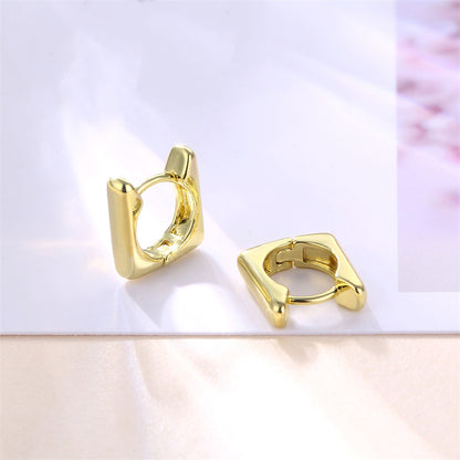 1 Pair Basic Retro Heart Shape Bow Knot Plating Copper Alloy Brass 18k Gold Plated Ear Studs