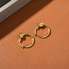 1 Pair Simple Style Geometric Copper Hoop Earrings