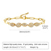 Simple Style Classic Style Geometric Copper Plating Inlay Zircon Gold Plated Bracelets