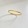 Simple Style Solid Color Stainless Steel Plating Gold Plated Bangle