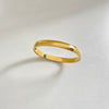 Simple Style Solid Color Stainless Steel Plating Gold Plated Bangle