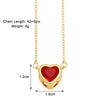 Simple Style Streetwear Heart Shape Copper Plating Inlay Zircon 18k Gold Plated Pendant Necklace