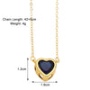 Simple Style Streetwear Heart Shape Copper Plating Inlay Zircon 18k Gold Plated Pendant Necklace