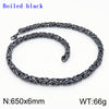 Hip-hop Retro Solid Color Titanium Steel Plating Gold Plated Bracelets Necklace