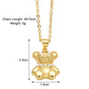 Simple Style Dog Copper Plating Inlay Zircon 18k Gold Plated Pendant Necklace