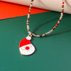 Cute Santa Claus Glass Wholesale Pendant Necklace