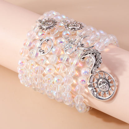 Vacation Moon Plastic Beaded Women's Bracelets