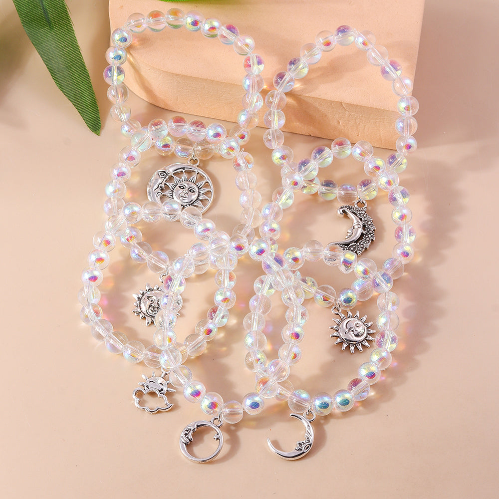 Vacation Moon Plastic Beaded Women's Bracelets