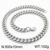 Wholesale Simple Style Solid Color Titanium Steel Chain Necklace