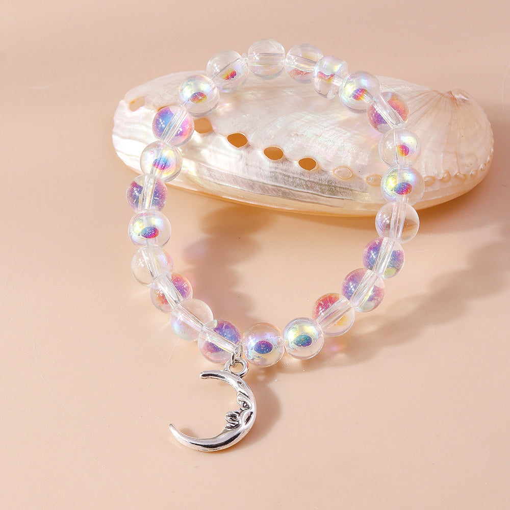 Vacation Moon Plastic Beaded Women's Bracelets