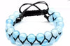 Retro Devil's Eye Volcanic Rock Agate Unisex Bracelets 1 Piece