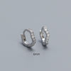 1 Pair Basic Modern Style Waves Plating Inlay Sterling Silver Zircon Earrings