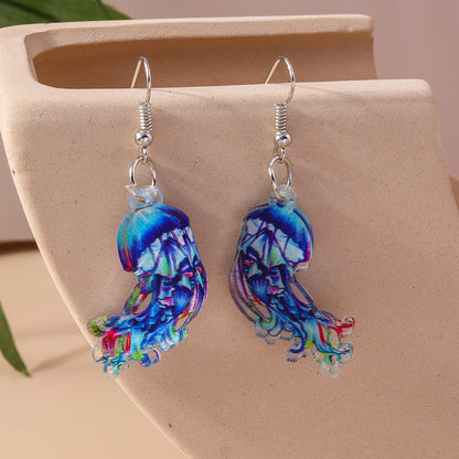 1 Pair Beach Octopus Zinc Alloy Drop Earrings