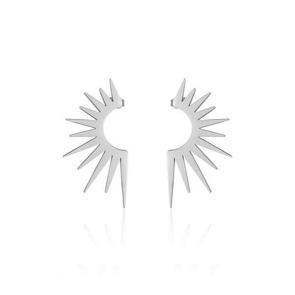 1 Pair Basic Modern Style Geometric Plating Titanium Steel Ear Studs