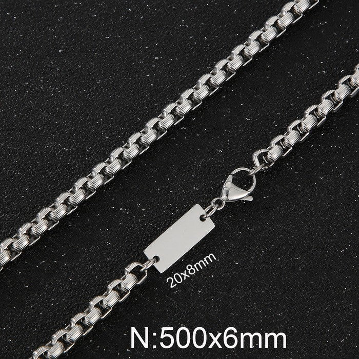 Simple Style Geometric Stainless Steel Plating Bracelets Necklace