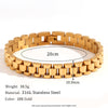 Simple Style Classic Style Solid Color Stainless Steel Plating 18k Gold Plated Women's Bracelets