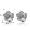 1 Pair Vintage Style French Style Simple Style Flower Plating Stainless Steel 18k Gold Plated Ear Studs