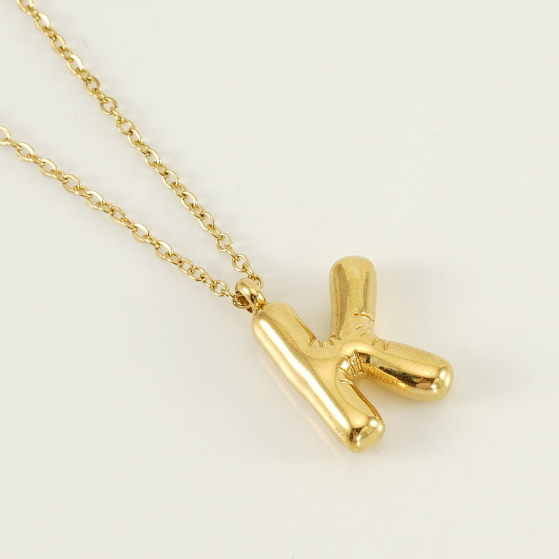 Casual Cute Letter Stainless Steel Plating Pendant Necklace