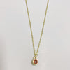 Cute Simple Style Color Block Copper Plating Chain Inlay Zircon 14k Gold Plated Pendant Necklace