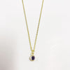 Cute Simple Style Color Block Copper Plating Chain Inlay Zircon 14k Gold Plated Pendant Necklace