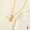 Simple Style Letter Copper Plating 18k Gold Plated Pendant Necklace