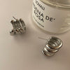 1 Pair Retro C Shape Plating Copper Ear Studs