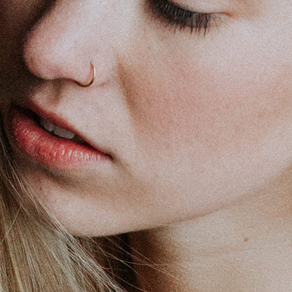 Simple Style Solid Color Stainless Steel Nose Ring