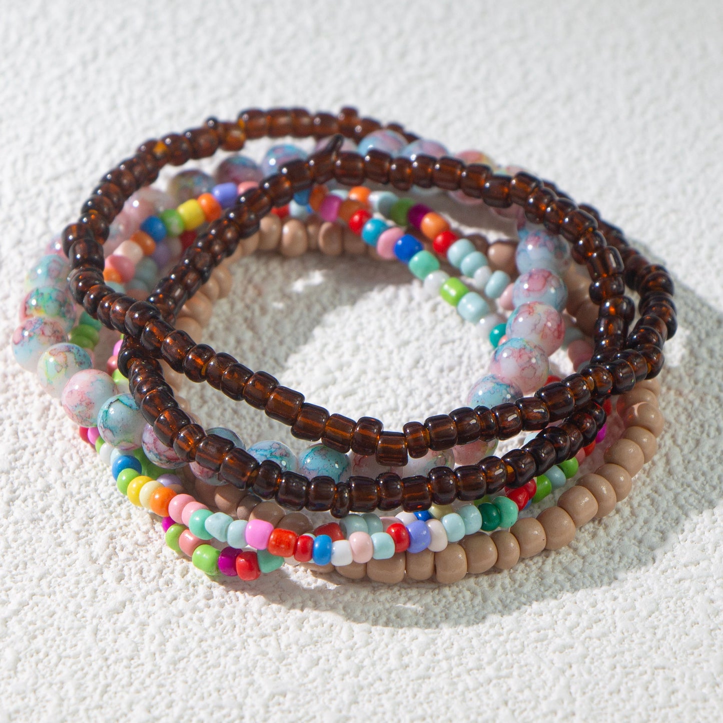 Vintage Style Round Seed Bead Beaded Women's Bracelets