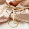 1 Pair Elegant Cute Simple Style Heart Shape Plating Inlay Stainless Steel Zircon Gold Plated Drop Earrings