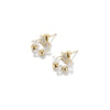 1 Pair Elegant Retro Star Plating Inlay Copper Rhinestones Silver Plated Drop Earrings