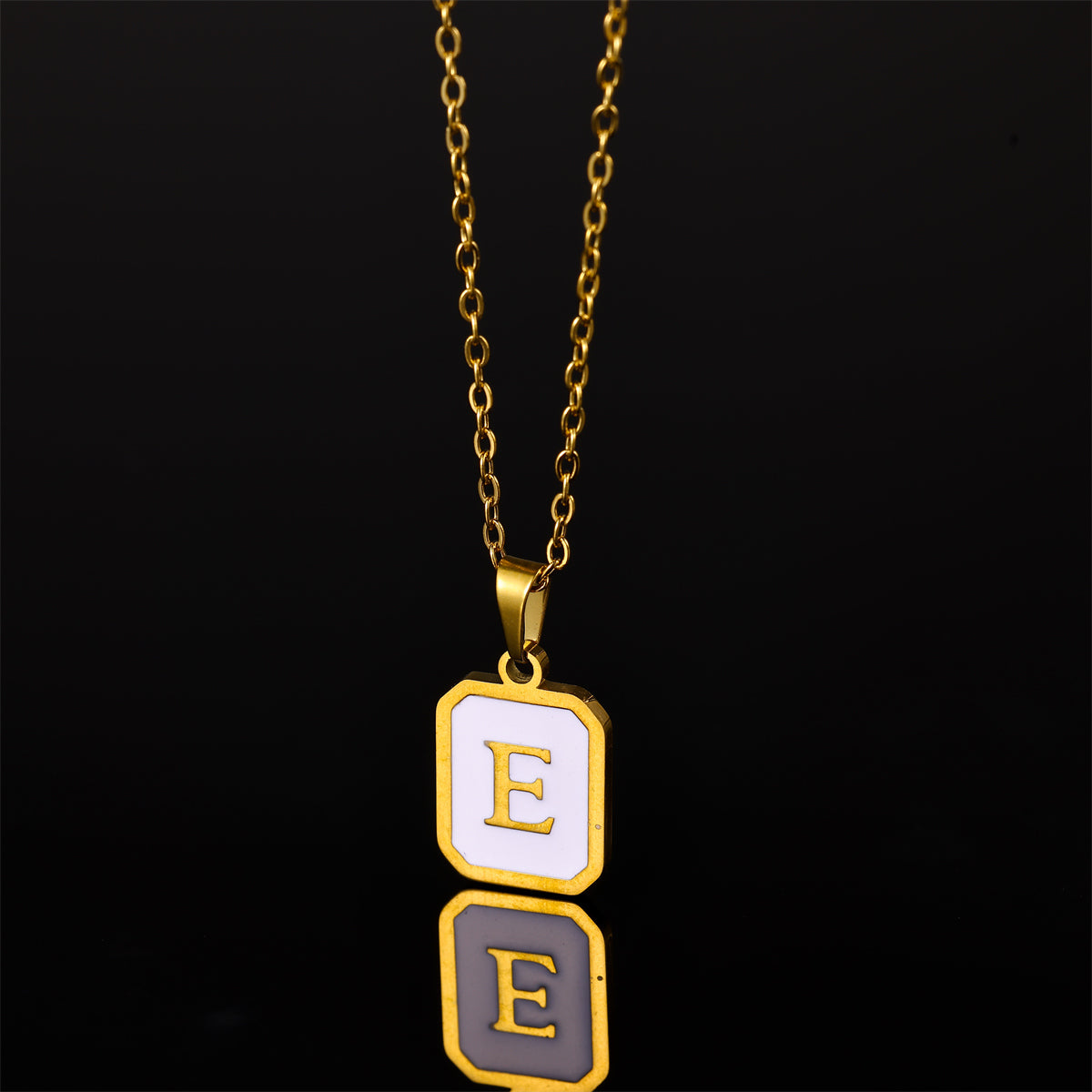 Wholesale Casual Simple Style Artistic Letter Stainless Steel Plating 18k Gold Plated Pendant Necklace