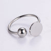 Casual Elegant Classic Style Solid Color Stainless Steel Plating 24k Gold Plated Rose Gold Plated Rings