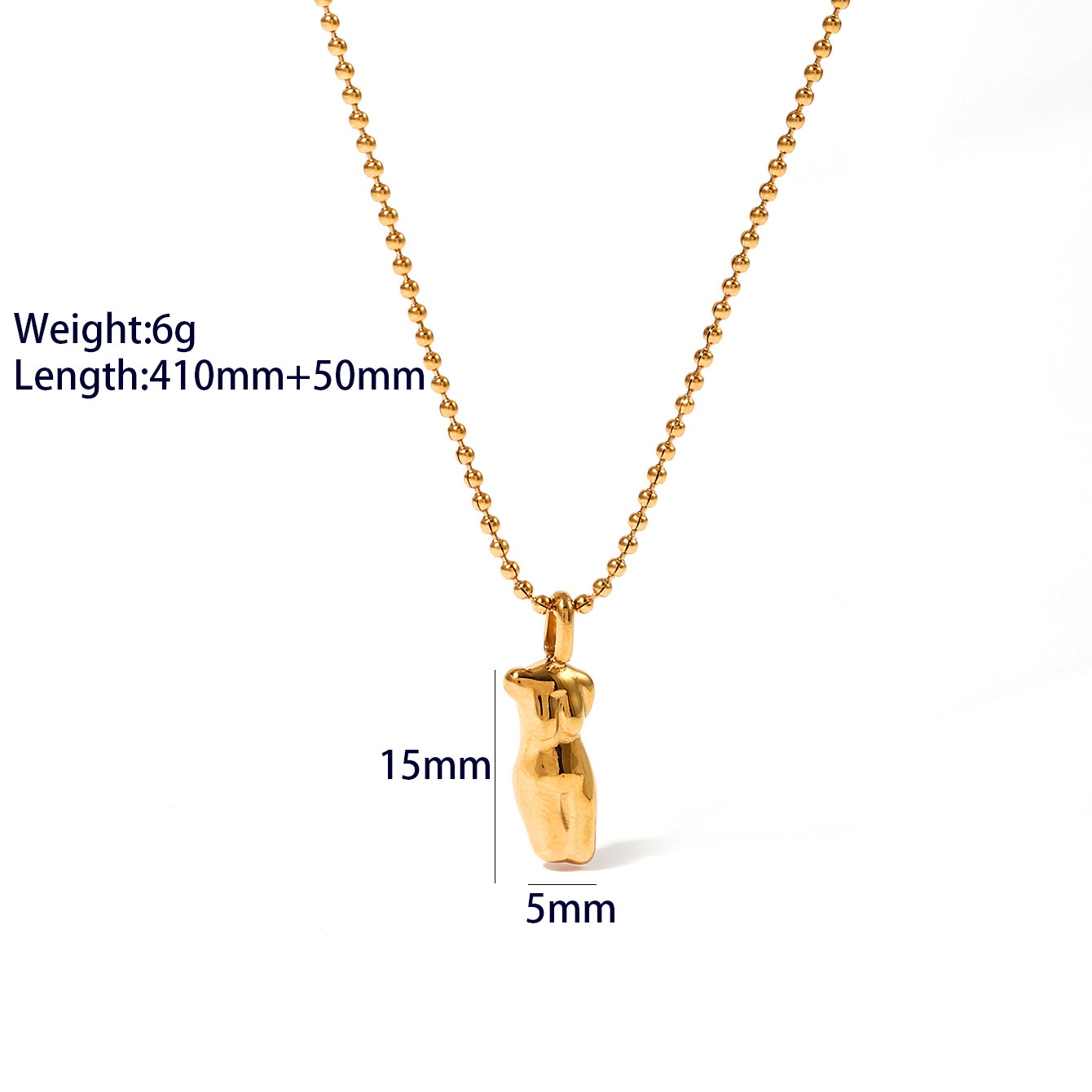 Wholesale Casual Cute Classic Style Heart Shape Butterfly Stainless Steel Plating 18k Gold Plated Pendant Necklace