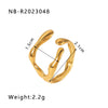 Ig Style Basic Simple Style Four Leaf Clover Heart Shape Flower Stainless Steel Plating 18k Gold Plated Open Rings