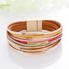 Wholesale Jewelry Simple Style Streetwear Geometric Pu Leather Bangle